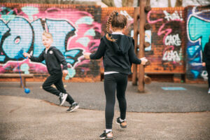 Two Children on Playground