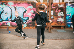 Two Children on Playground