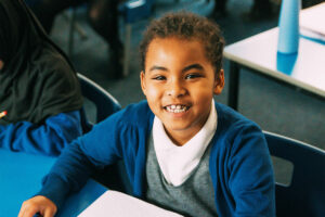 Child Working at Desk