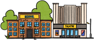School and theatre buildings